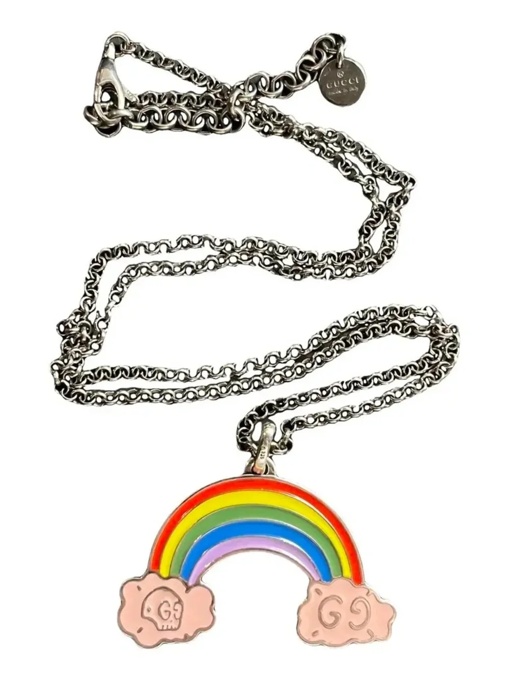 Gucci Rainbow Pendant Chain Silver 925 - Picture 4 of 7